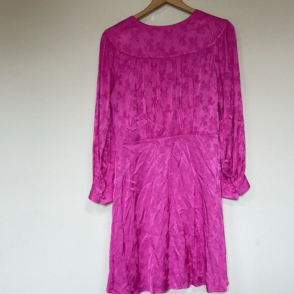 kate spade Fuchsia Floral-Texture Mini Dress
